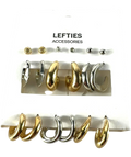 Lefties Metallic mismatched earring set — front