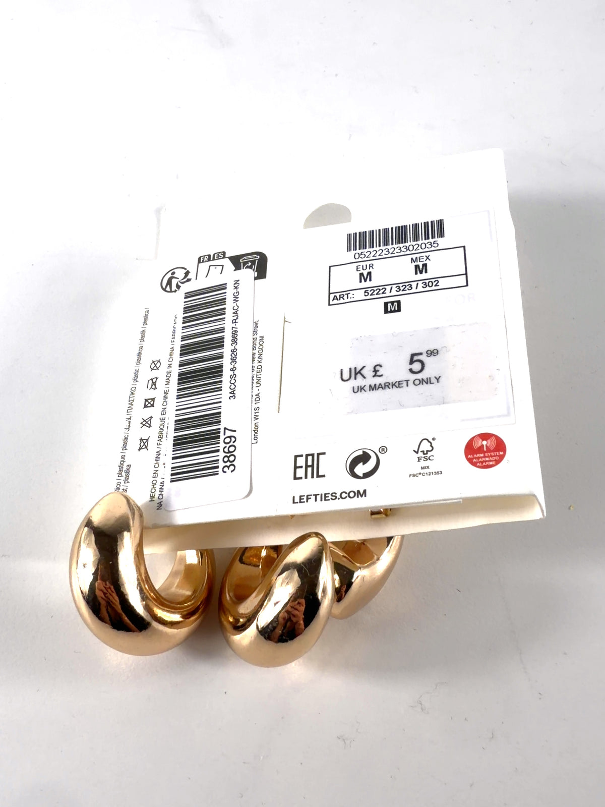 Lefties gold Colour — back