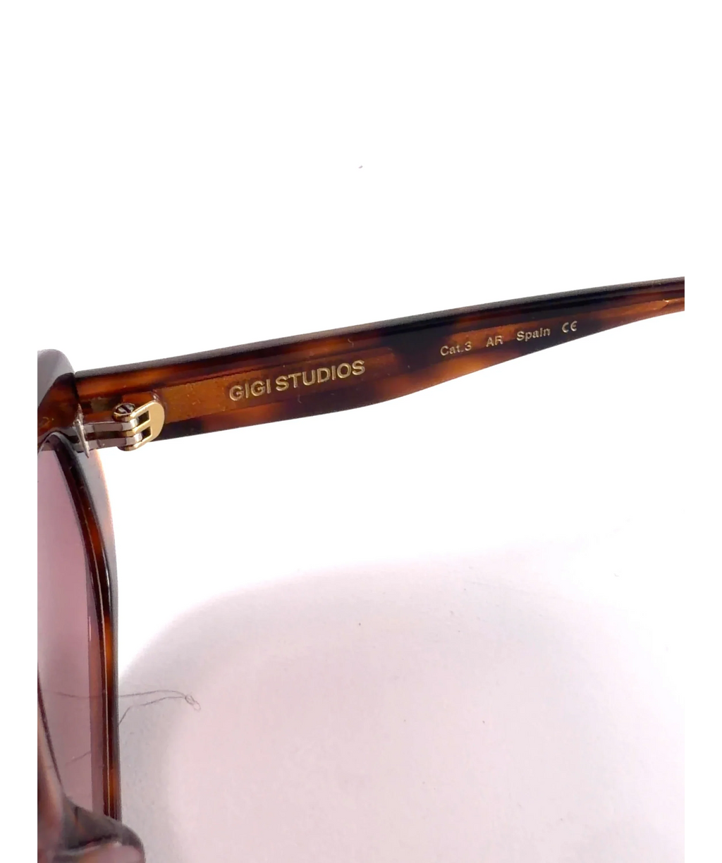 Gigi Studios Piper Brown Oval Sunglasses — Brand