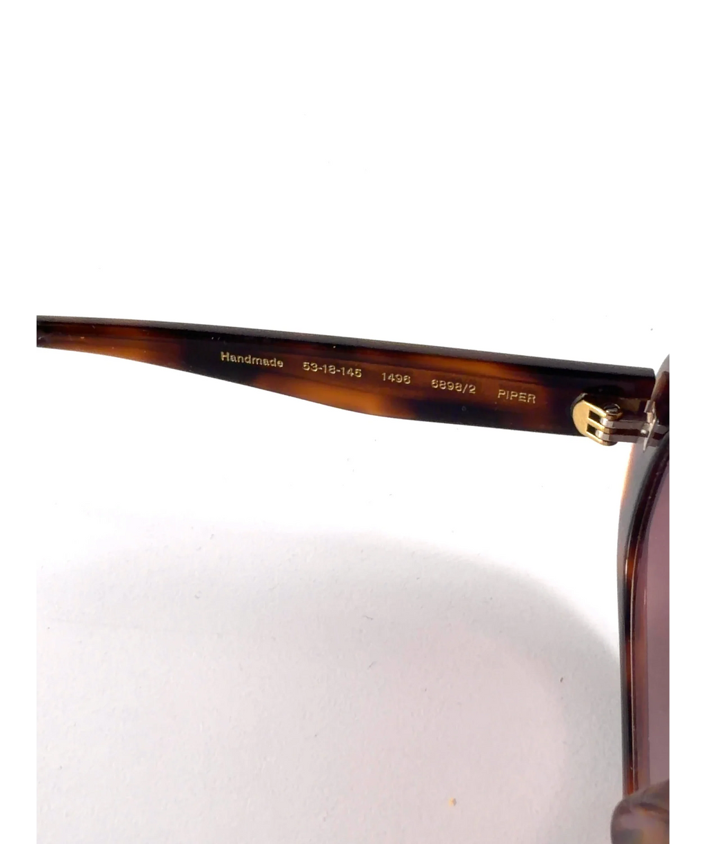 Gigi Studios Piper Brown Oval Sunglasses — Materials