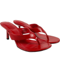 Lefties Red Thong Heeled Sandals, size UK 5 EU 38 👠 — front