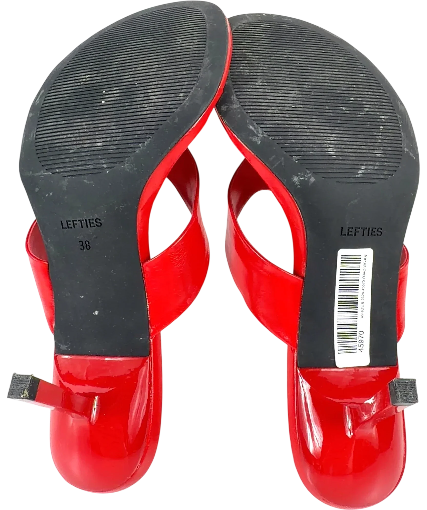 Lefties Red Thong Heeled Sandals, size UK 5 EU 38 👠 — view 8