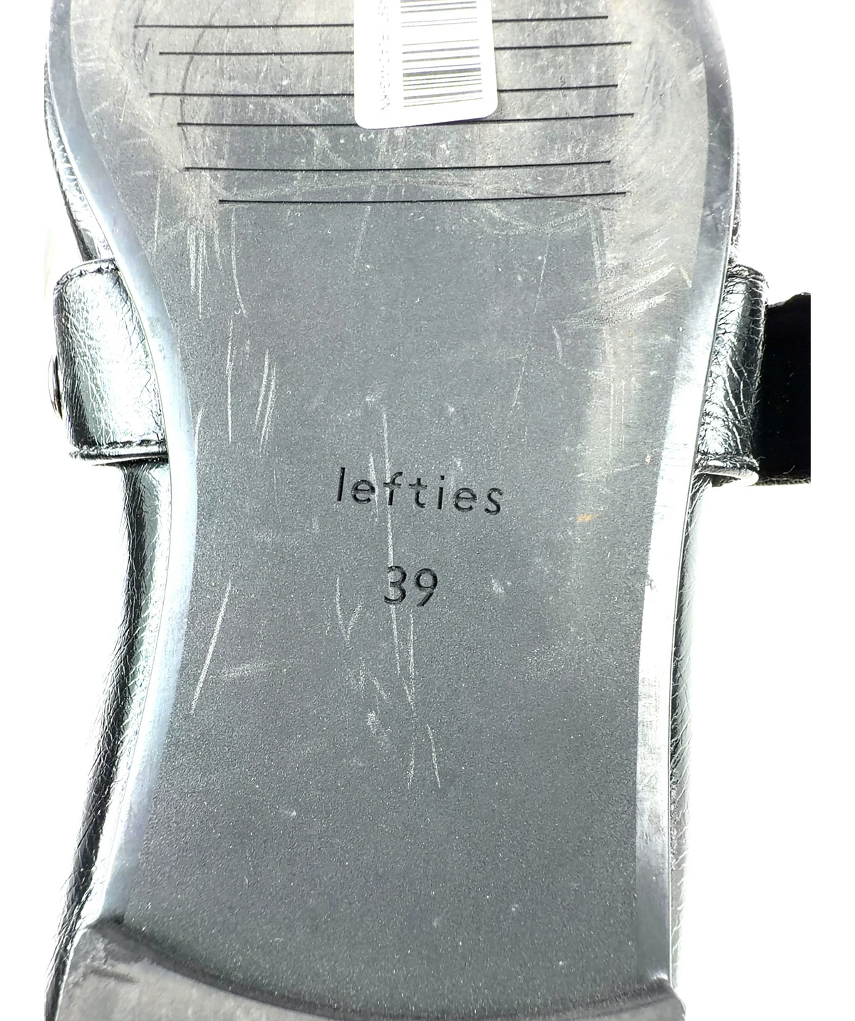Lefties Black Buckle Flats UK 6 — Brand