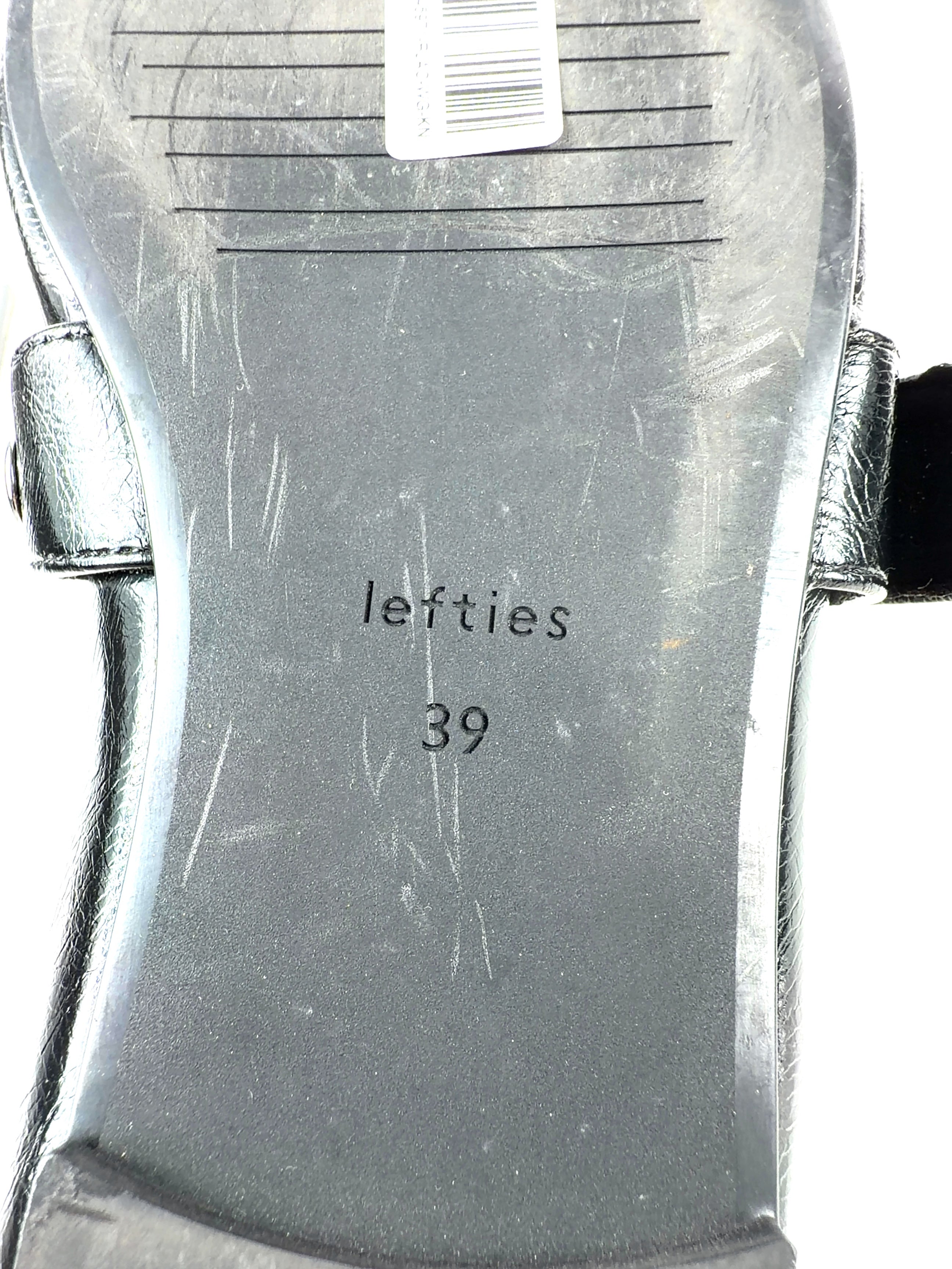 Lefties Black Colour, size UK 6 EU 39 👠 — care label