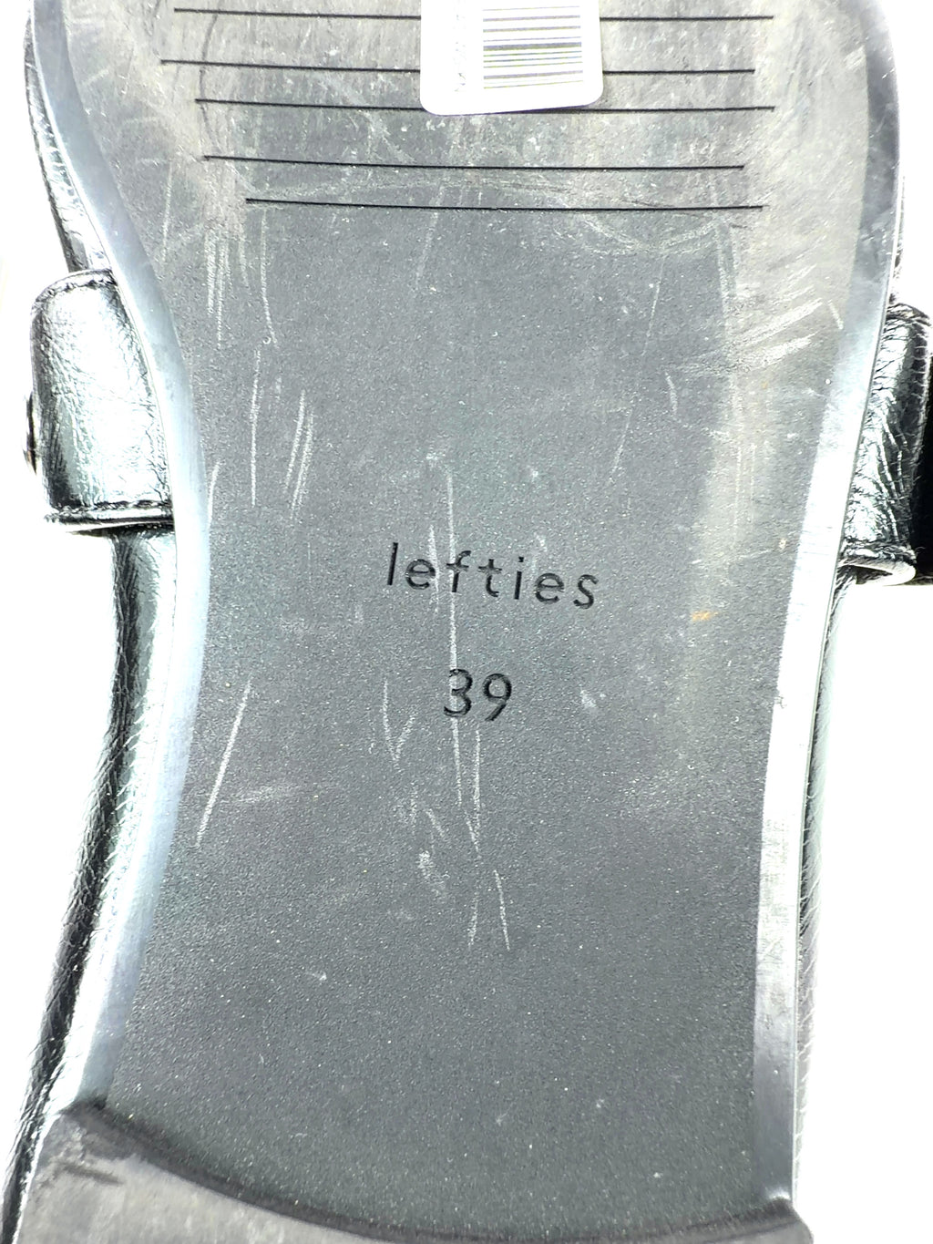 Lefties Black Colour, size UK 6 EU 39 👠 — fabric detail