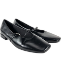 NA-KD Black Strap Detail Ballerinas / Mary Jane Flats, size UK 5 EU 38 👠 — front