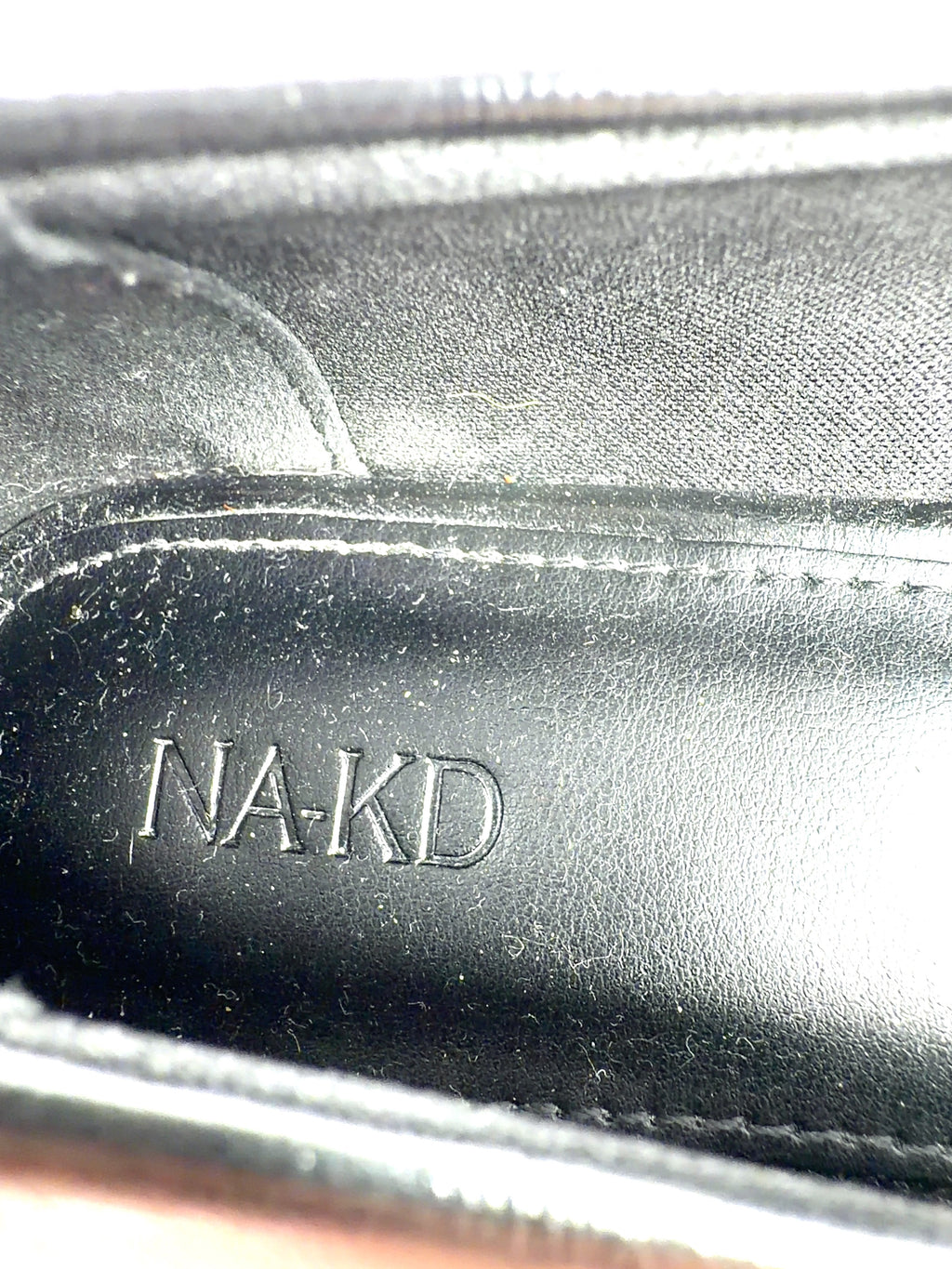NA-KD Black Strap Detail Ballerinas / Mary Jane Flats, size UK 5 EU 38 👠 — care label