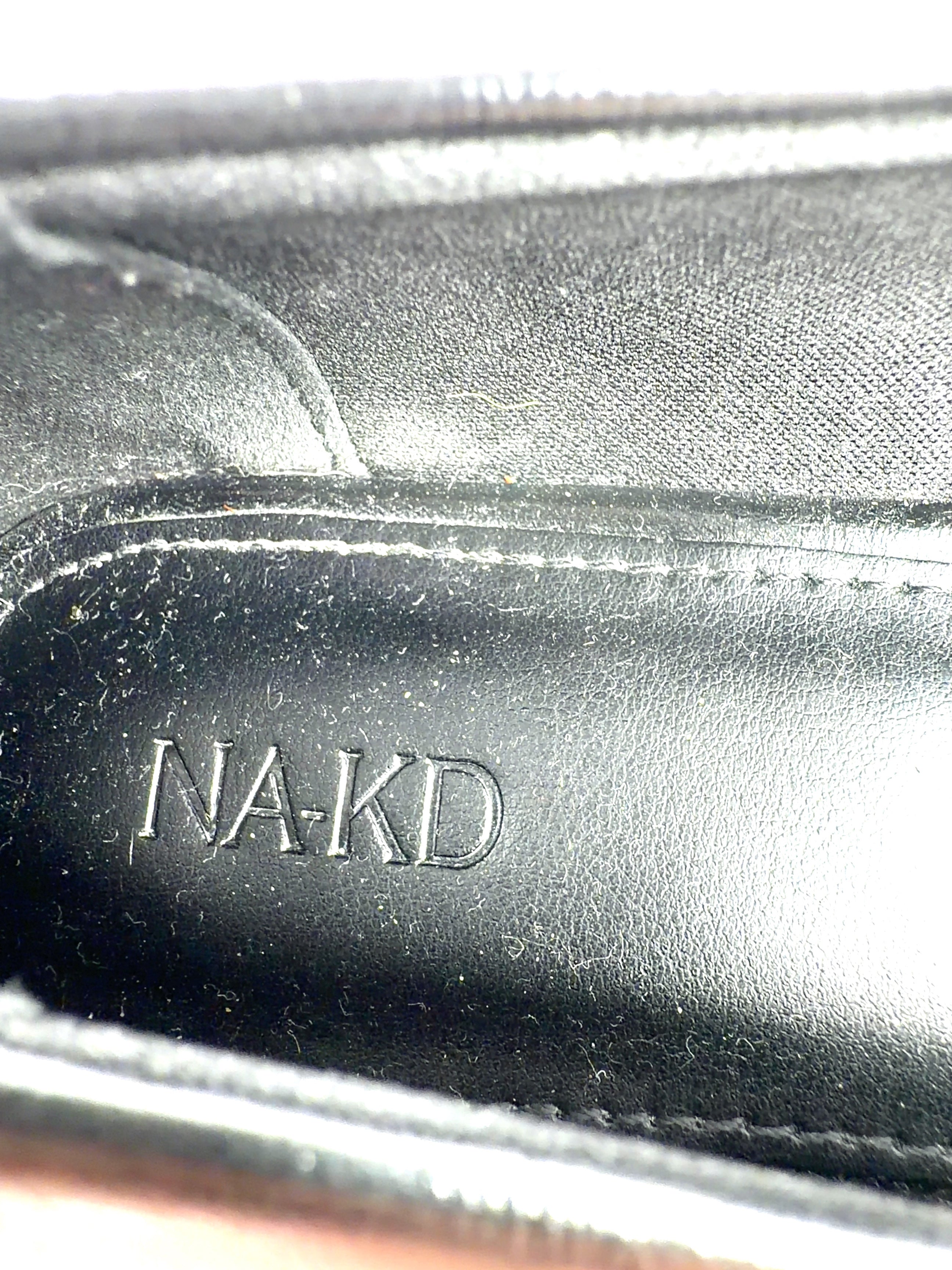 NA-KD Black Strap Detail Ballerinas / Mary Jane Flats, size UK 5 EU 38 👠 — care label