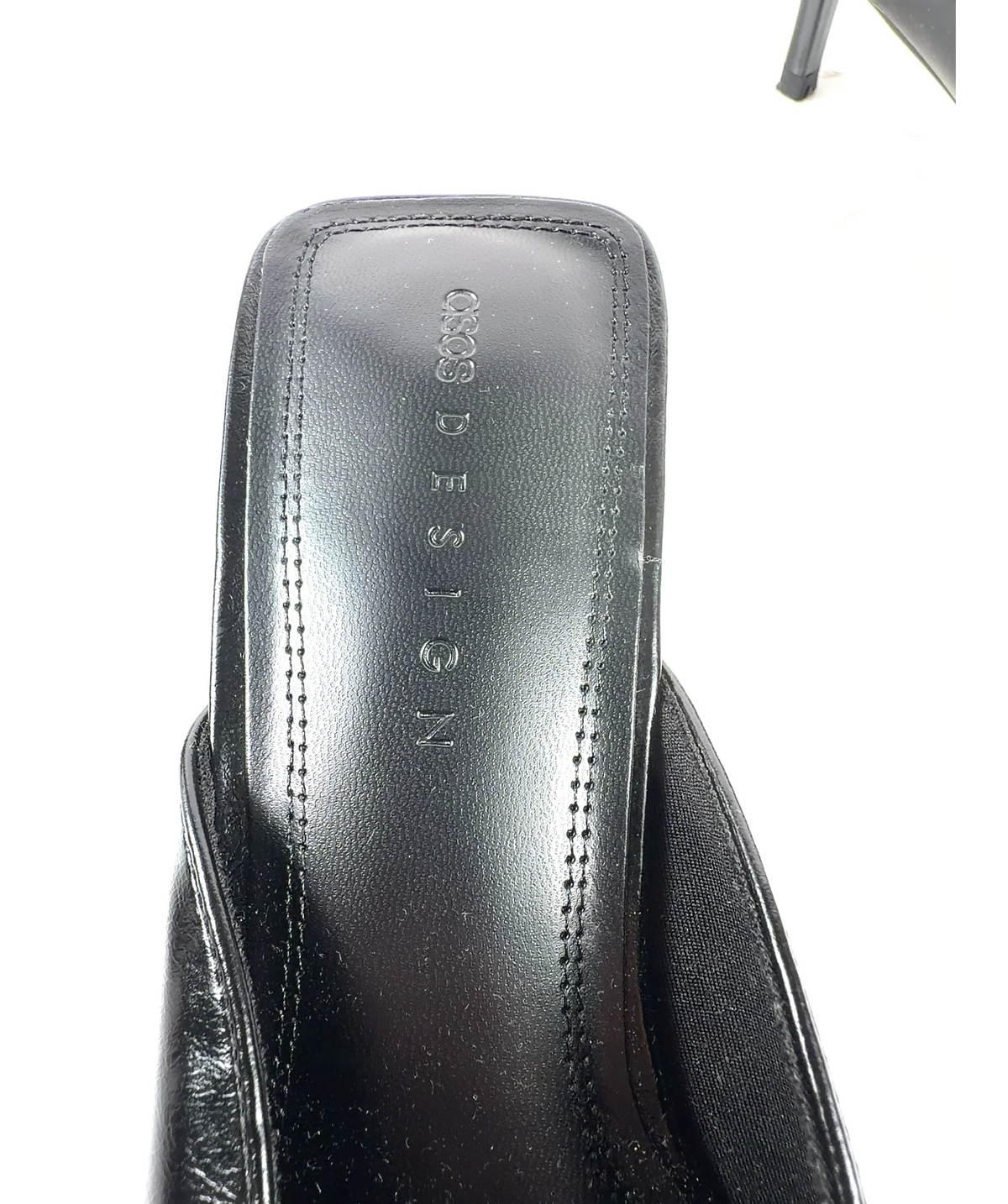 ASOS Surprise Pointed Kitten Heeled Mules Black UK 5 — Brand