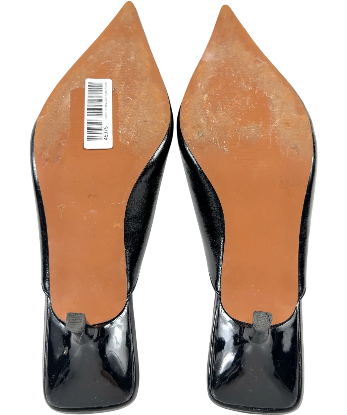 ASOS Surprise Pointed Kitten Heeled Mules Black UK 5 — Sole