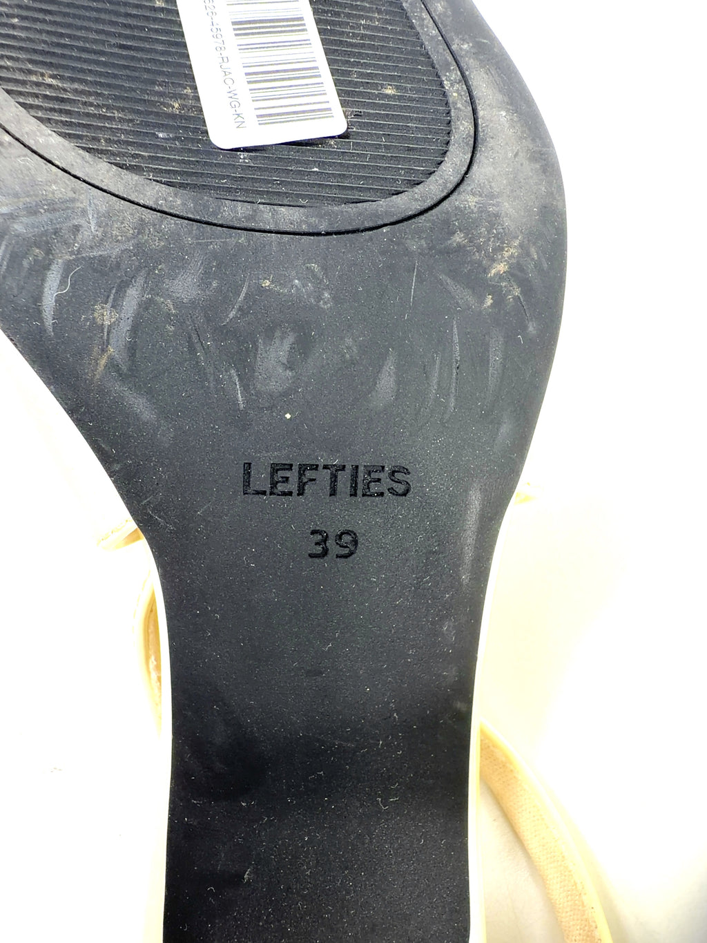 Lefties cream Colour, size UK 6 EU 39 👠 — care label