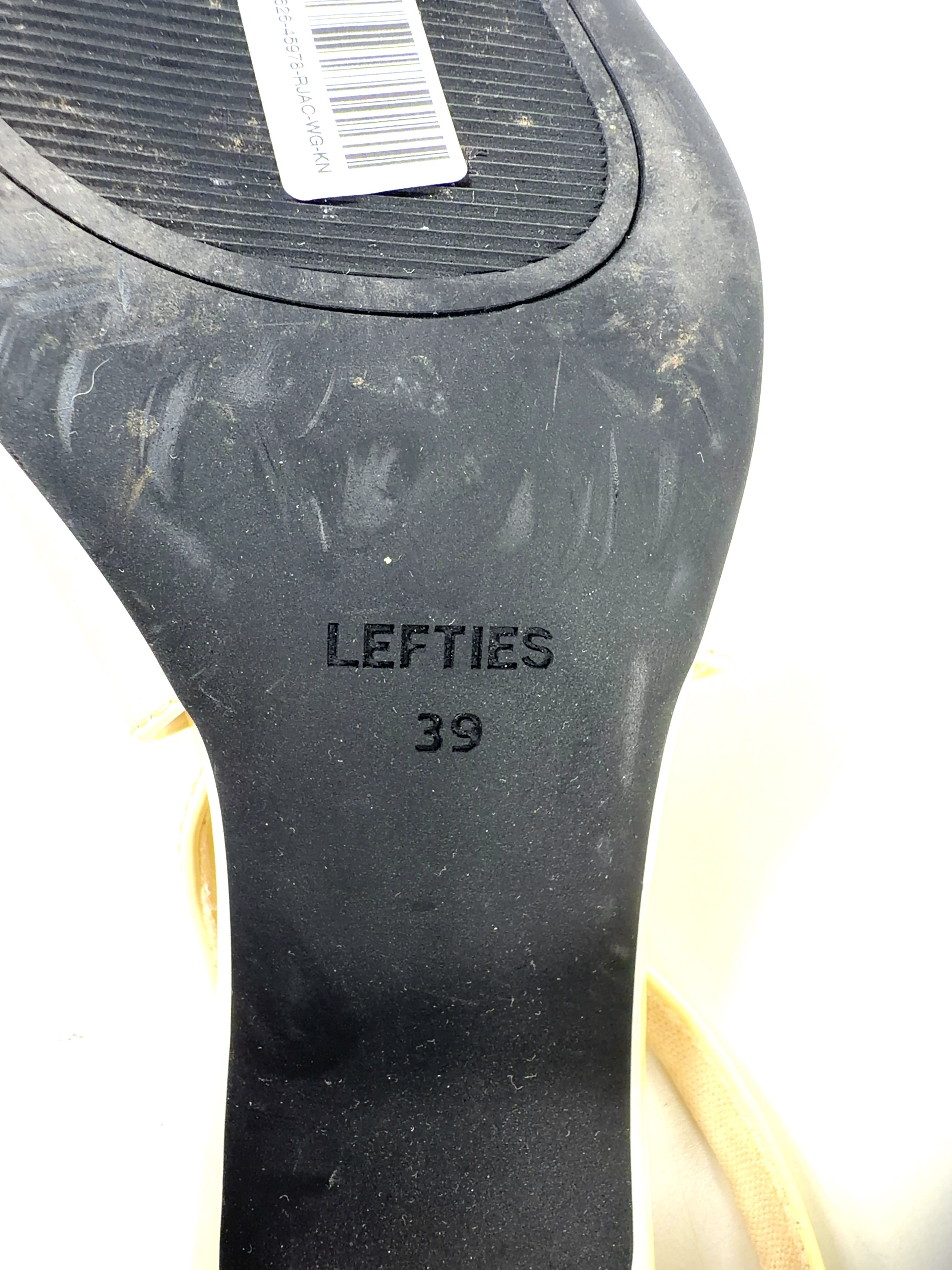 Lefties cream Colour, size UK 6 EU 39 👠 — care label