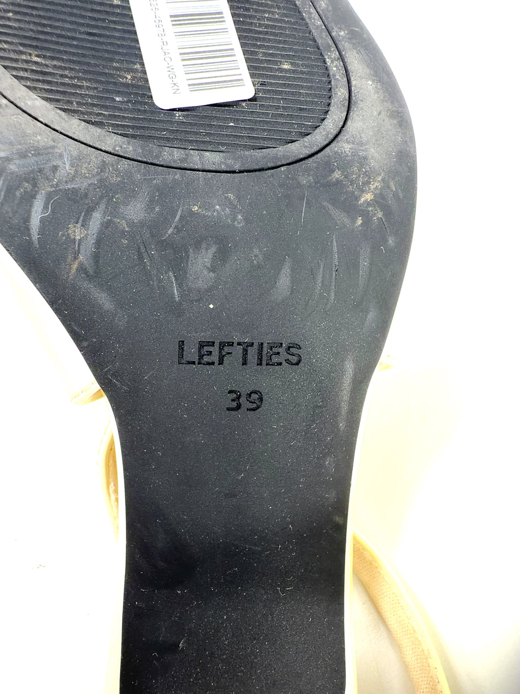 Lefties cream Colour, size UK 6 EU 39 👠 — fabric detail