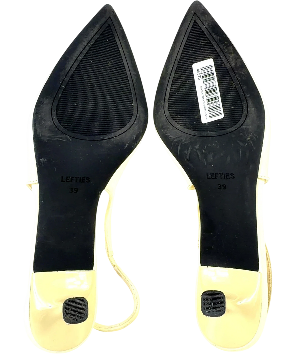 Lefties Beige Pointed Slingback UK 6 — Sole