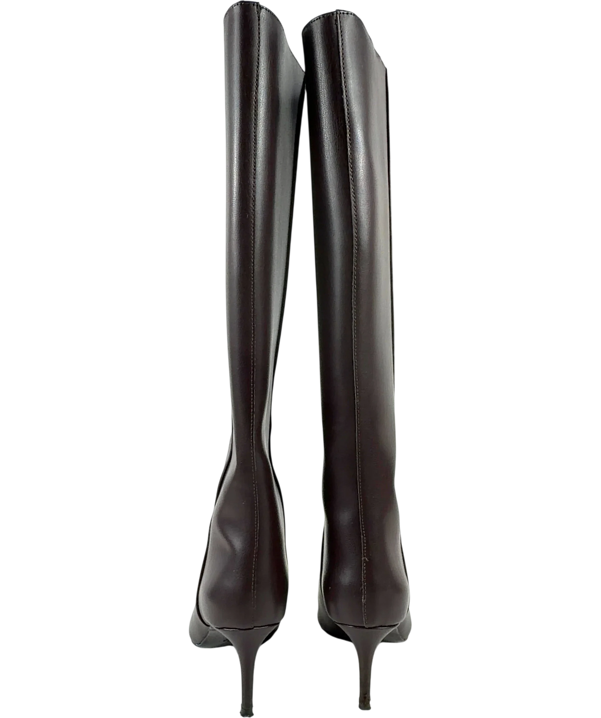 H&M Dark Brown Pointed Knee-High Boots UK 5 — Back