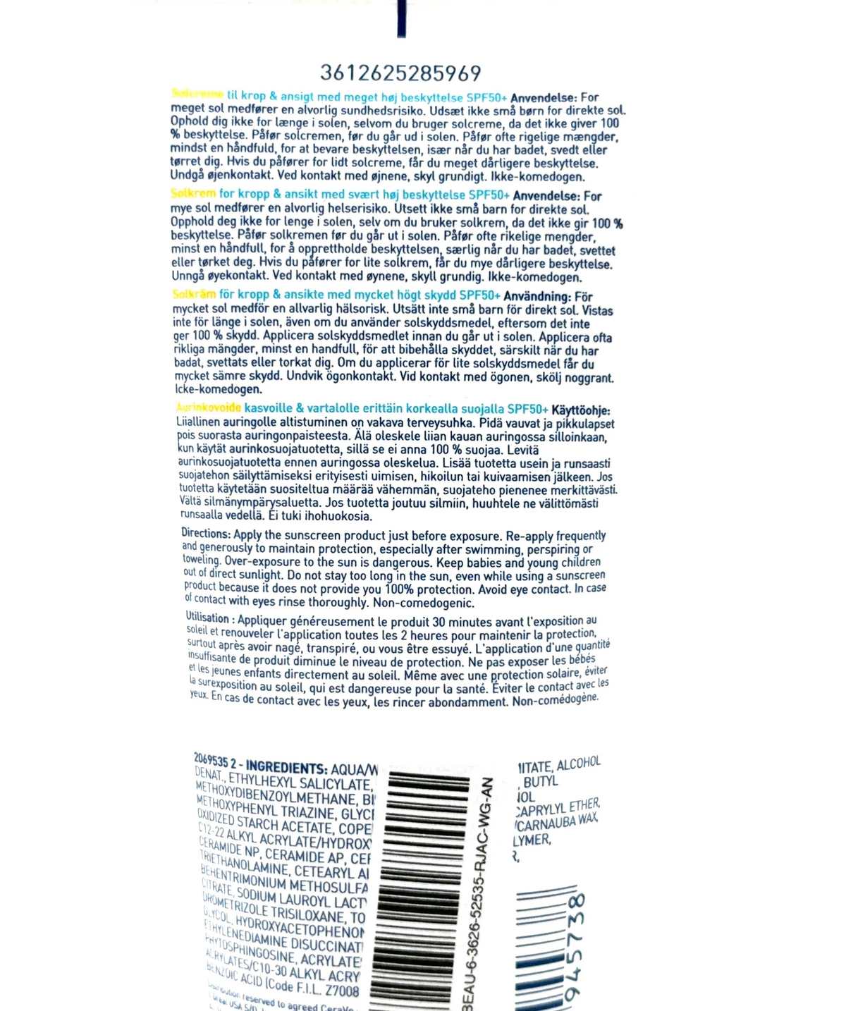 Cerave Invisible Hydrating Sunscreen, size 177ml — fabric detail