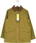 Timberland Green Wenham Waterproof Barn Coat Dark Olive Green, size UK M — front