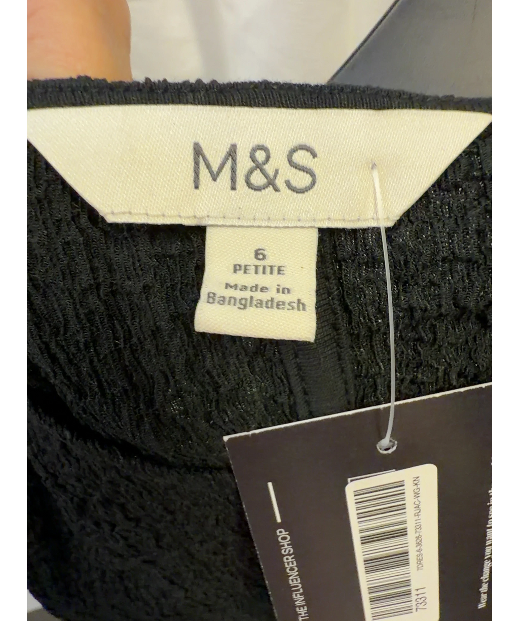 M&S Black Colour, size UK 6 — detail