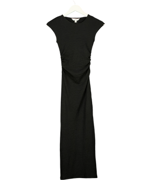 M&S Black Ruched Dress UK 6