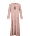 French Connection Red Deja Jersey Space Dye Ribbed Dress, size UK XS — front