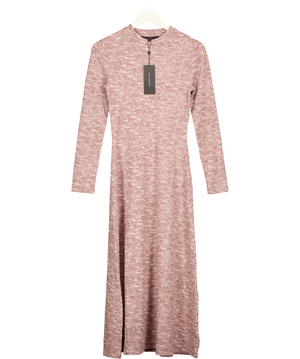 French Connection Deja Jersey Space Dye Ribbed Dress UK XS