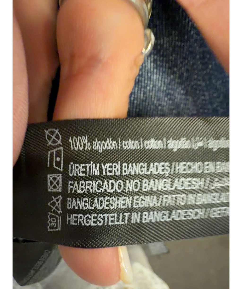 Lefties Blue Colour, size UK S — label