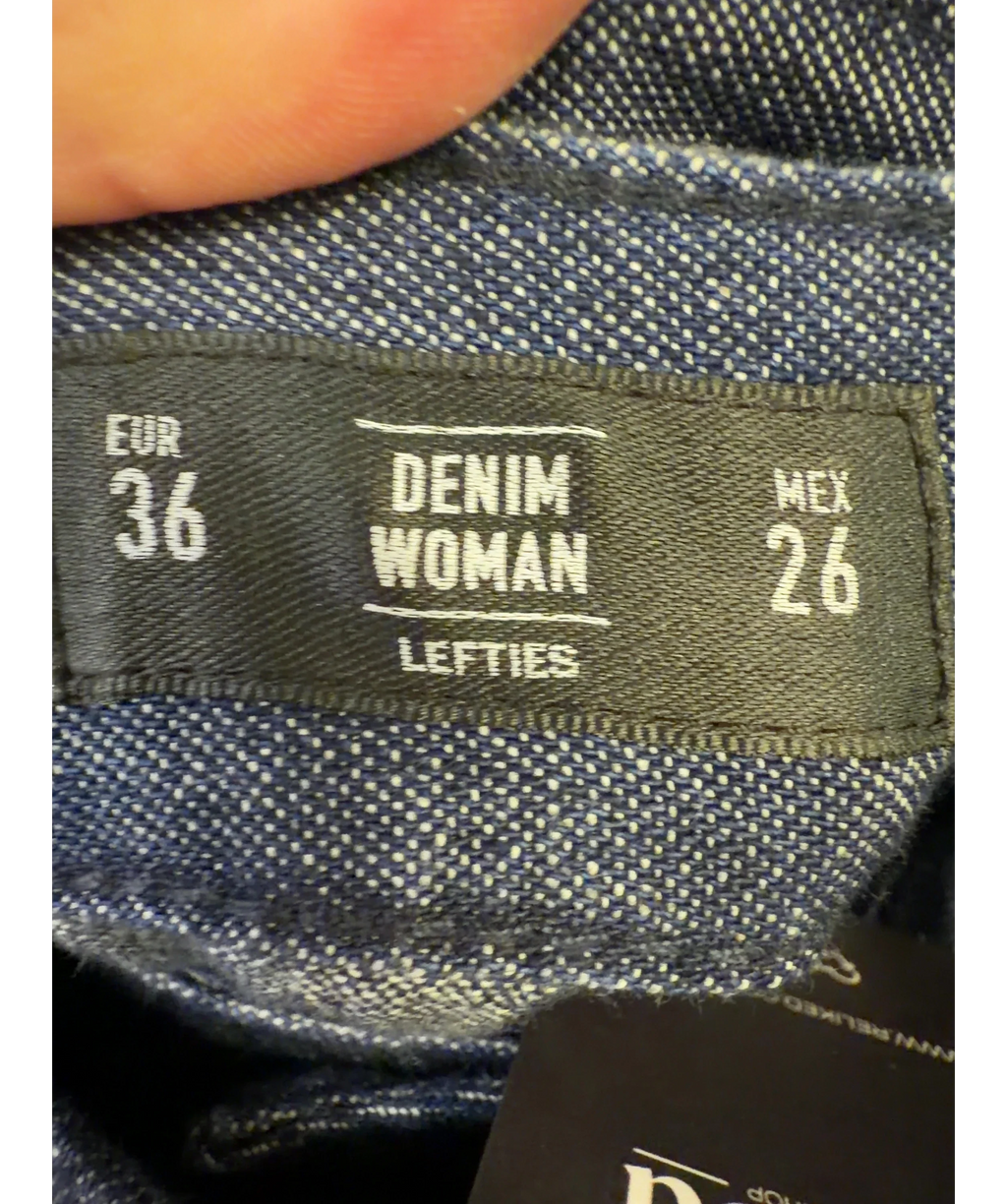 Lefties Blue Colour, size UK S — fabric detail