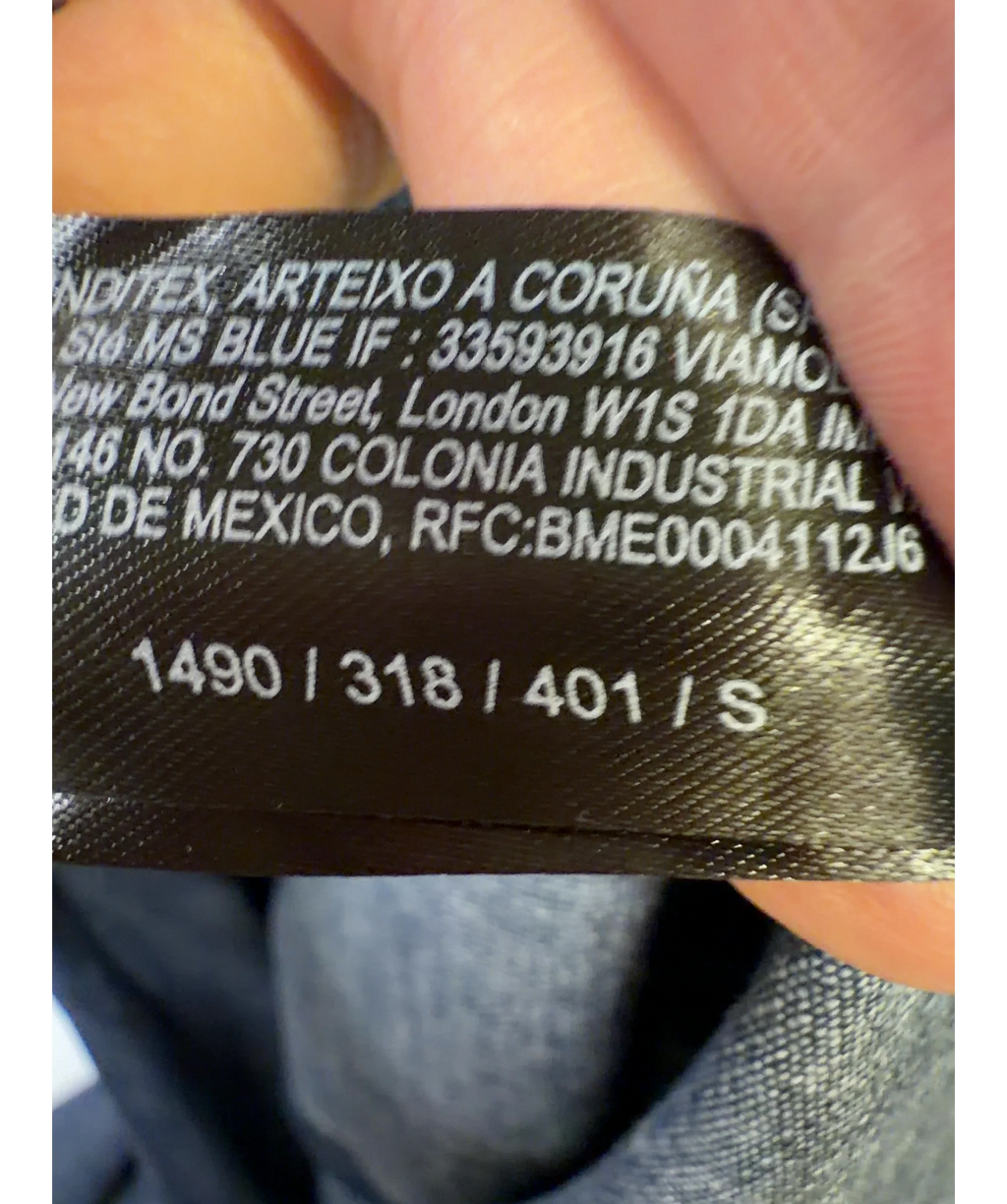 Lefties Blue Colour, size UK S — care label
