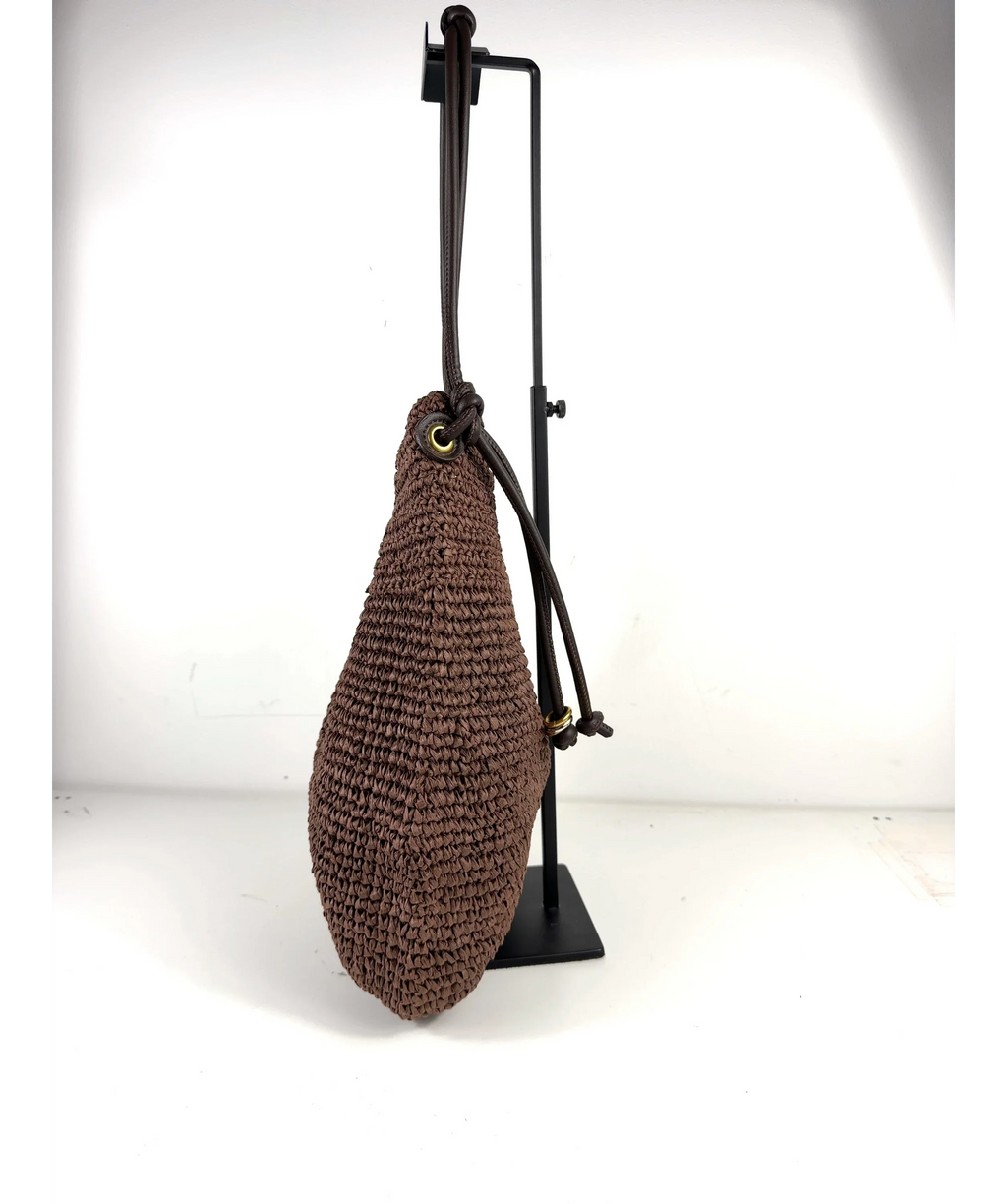 Unbranded Brown Hobo Bag — fabric detail