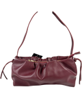 ASOS burgundy ruched shoulder bag, size No Size — front