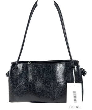 Topshop medium flat bowler in black