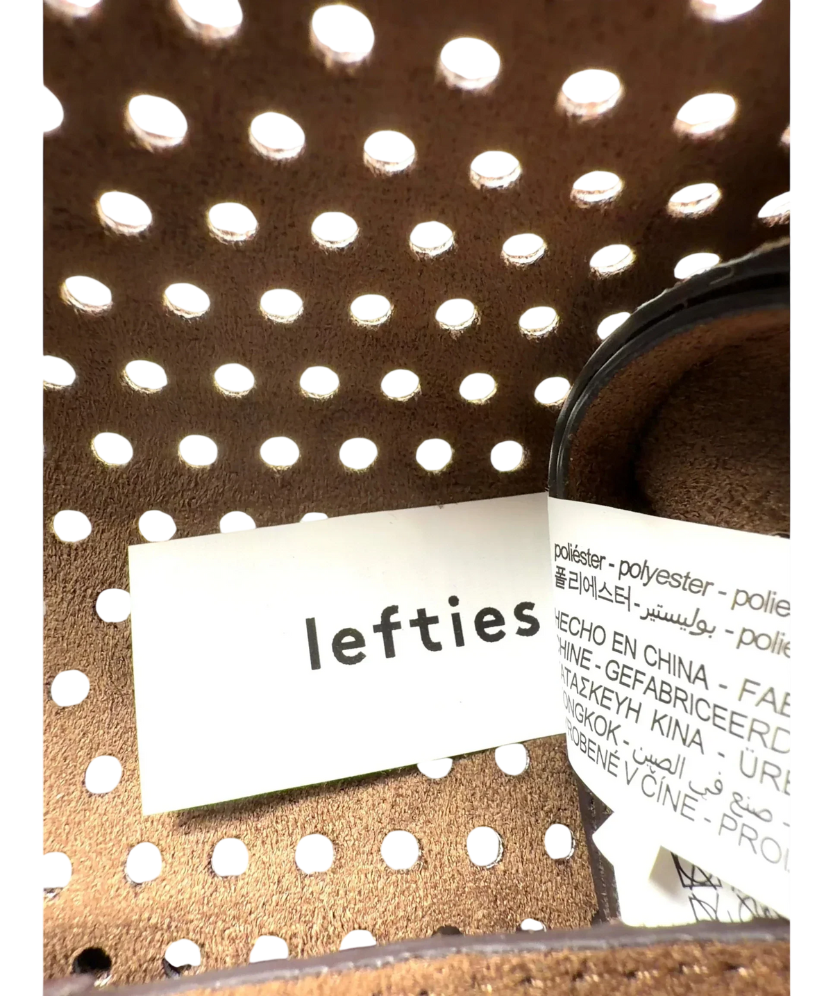 Lefties Brown Colour — detail