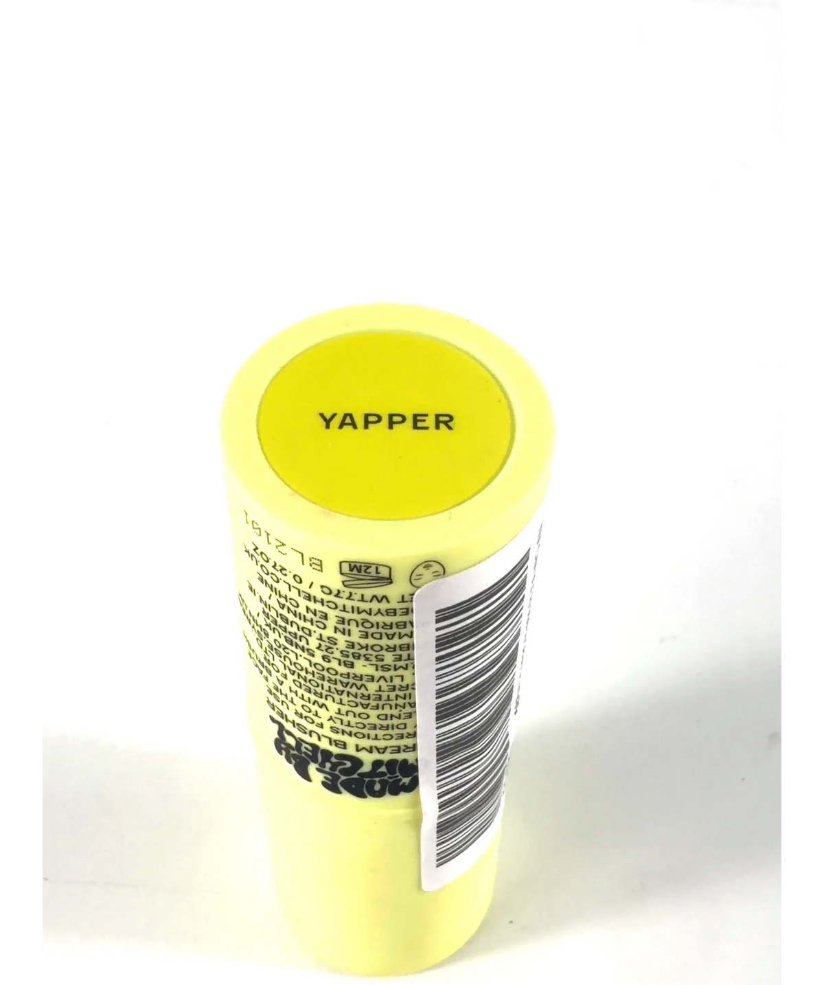 Made By Mitchell Blursh Balm Yapper 0.27g — Batch number or expiry date