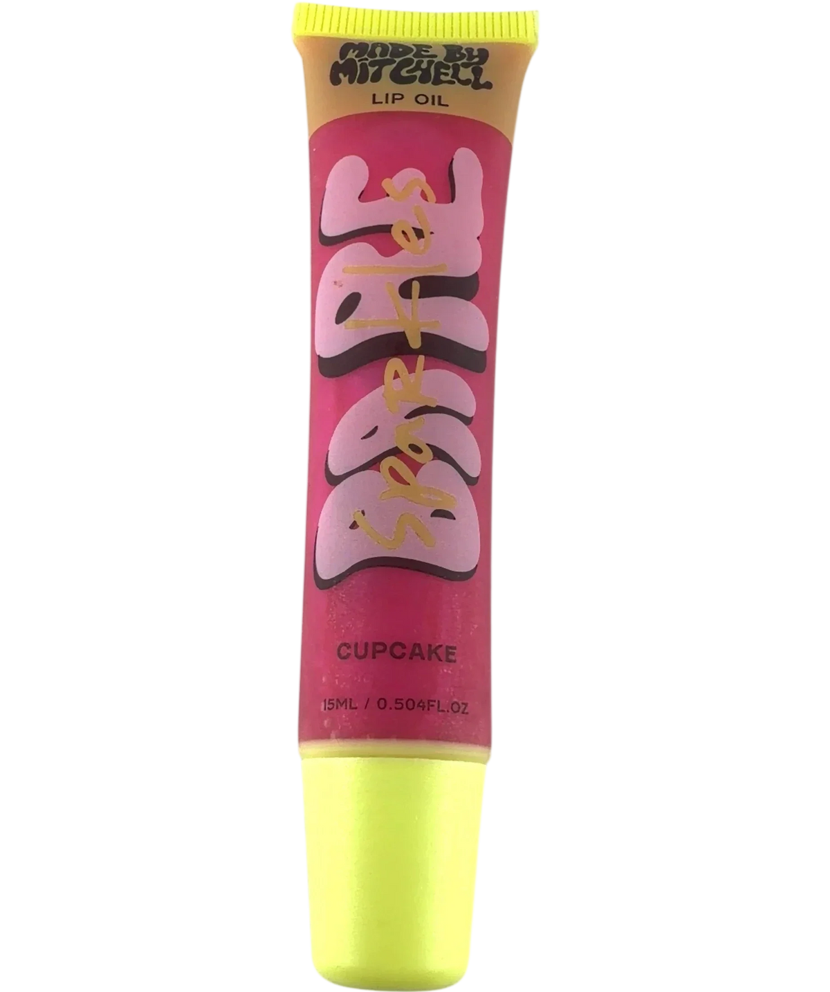 Made By Mitchell cupcake Bare Sparkles Lip Oil, size 15ml — front