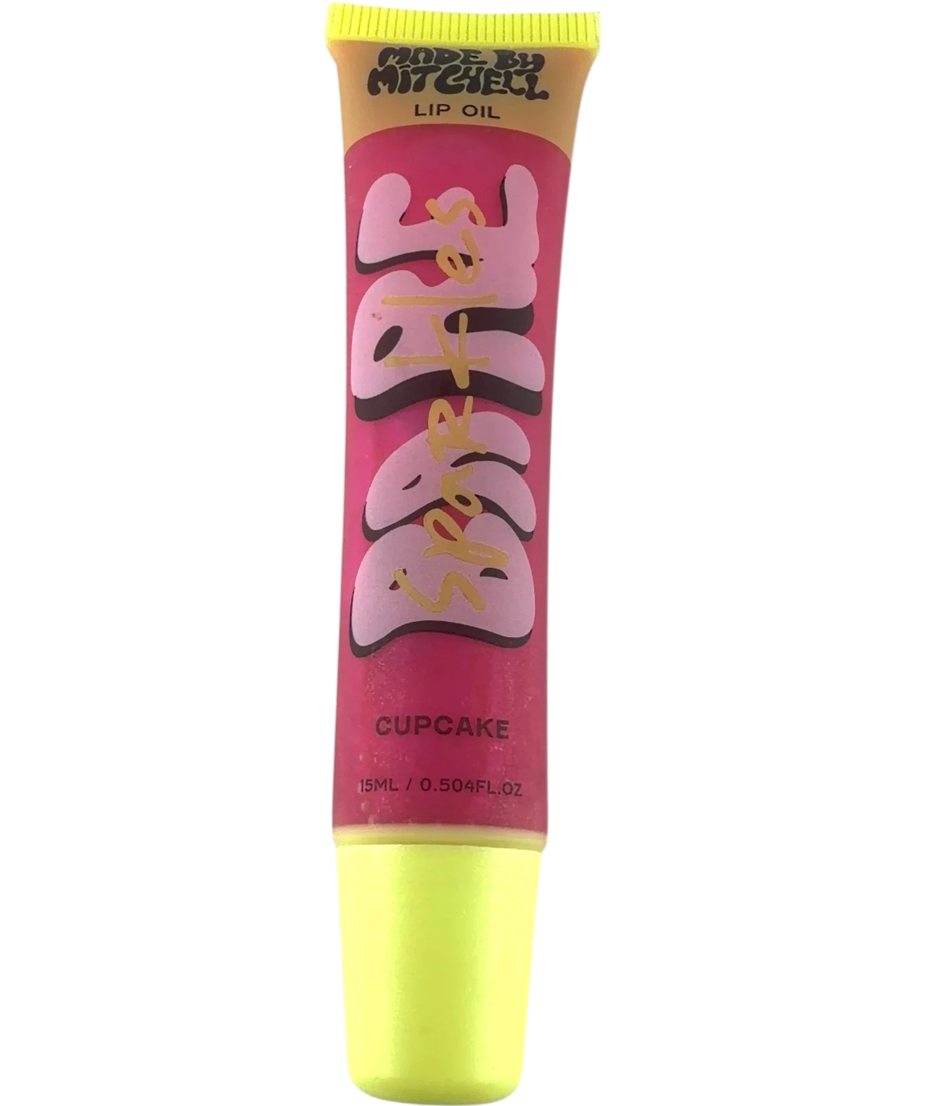 Made By Mitchell cupcake Bare Sparkles Lip Oil, size 15ml — front