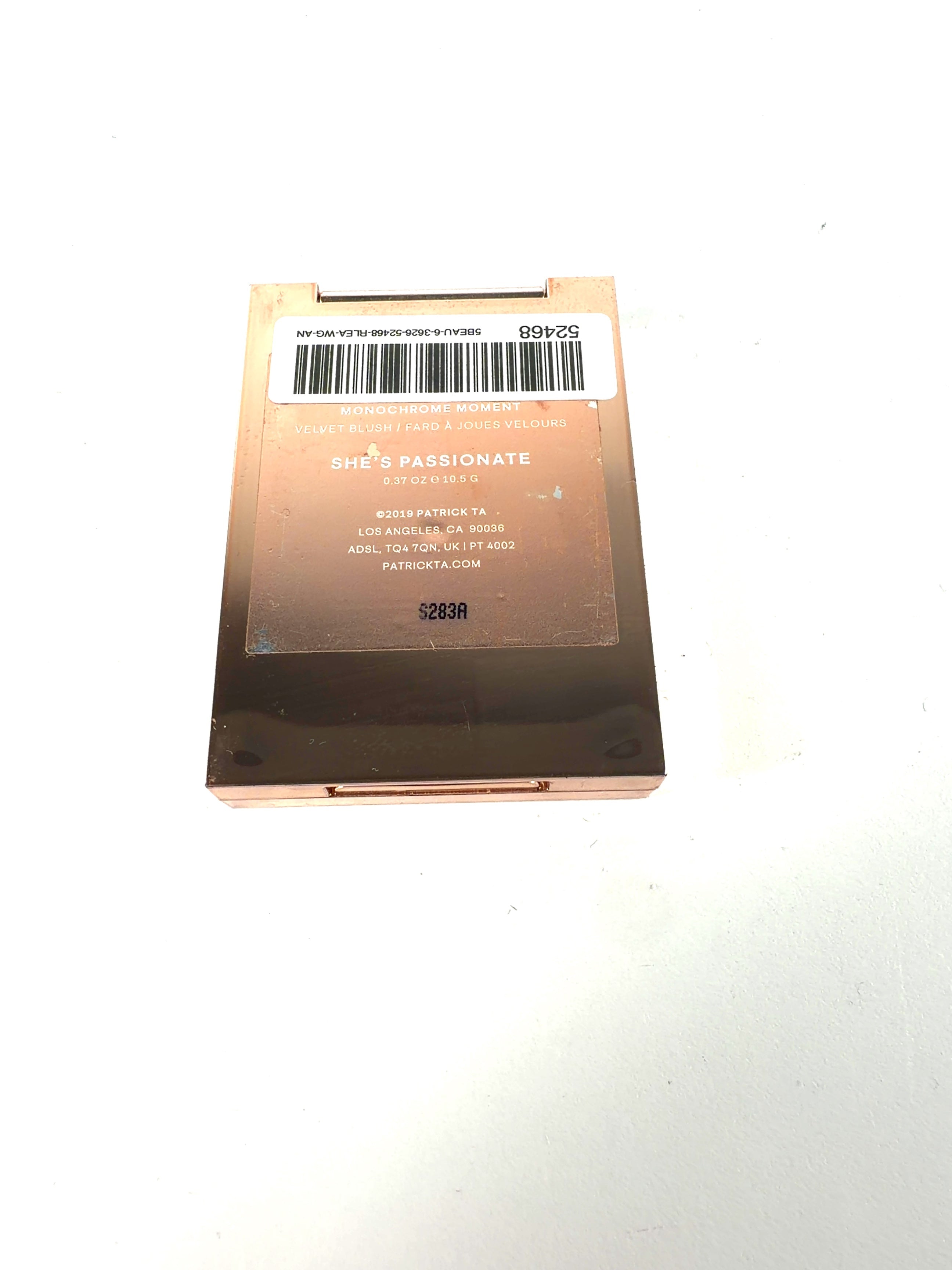 Patrick TA She passionate Monochrome Moment Velvet Blush, size 10.5g — detail