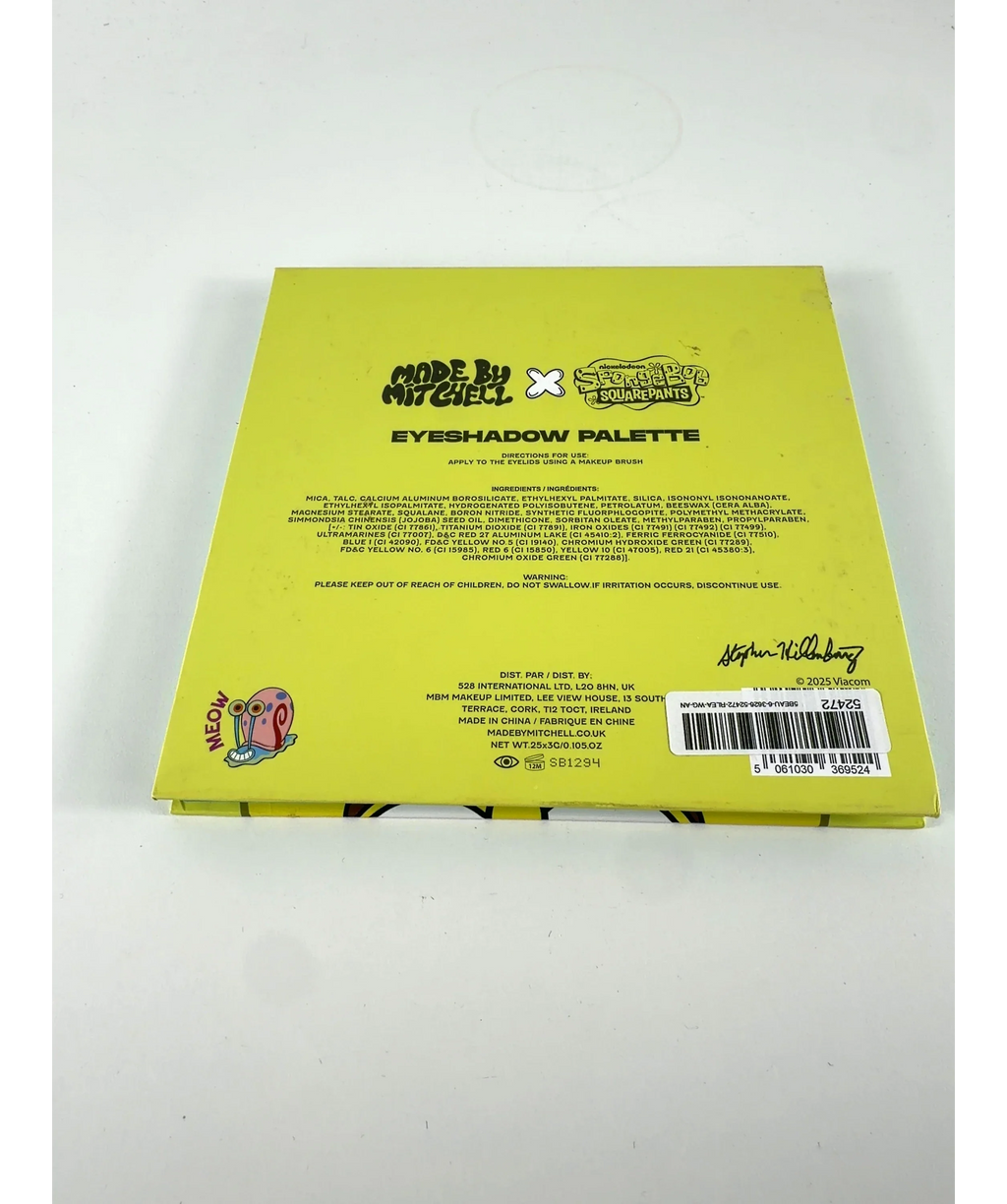 Made By Mitchell Spongebob Squarepants Eye Eye Captain Eyeshadow Palette 25x3g — Batch number or expiry date