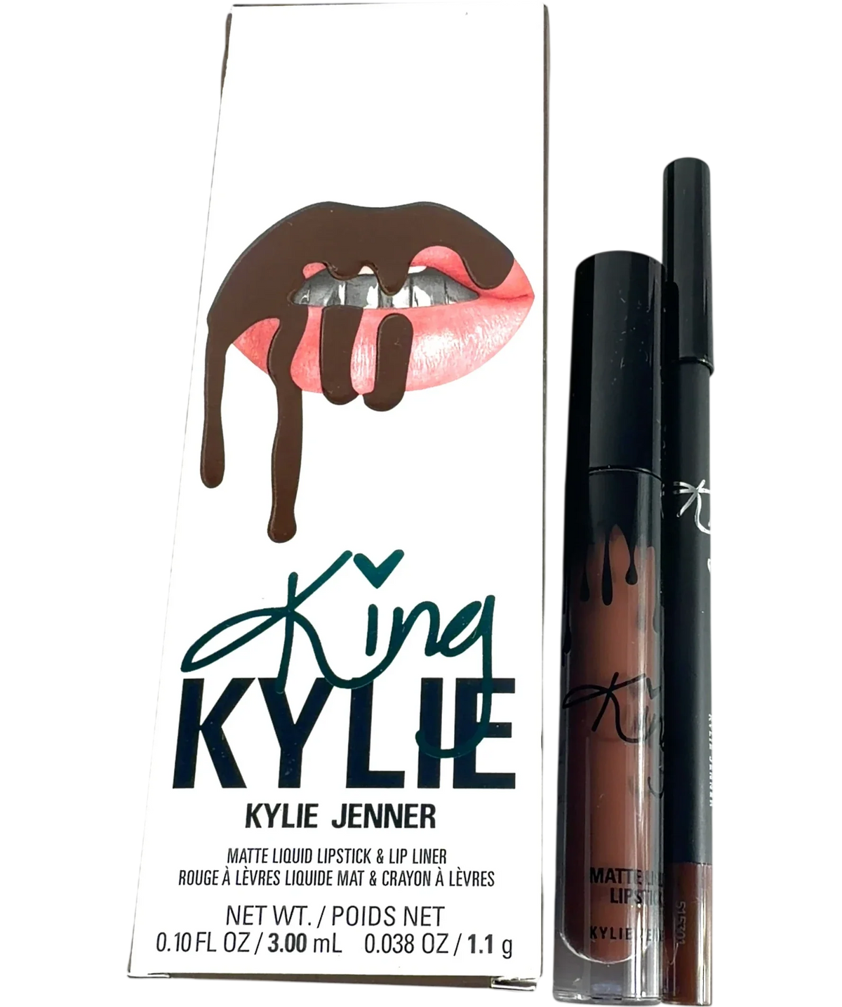 Kylie By Kylie Jenner true brown Kylie Cosmetics King Kylie Matte Lip Kit 3.0ml & 1.1g, size 3ml — front