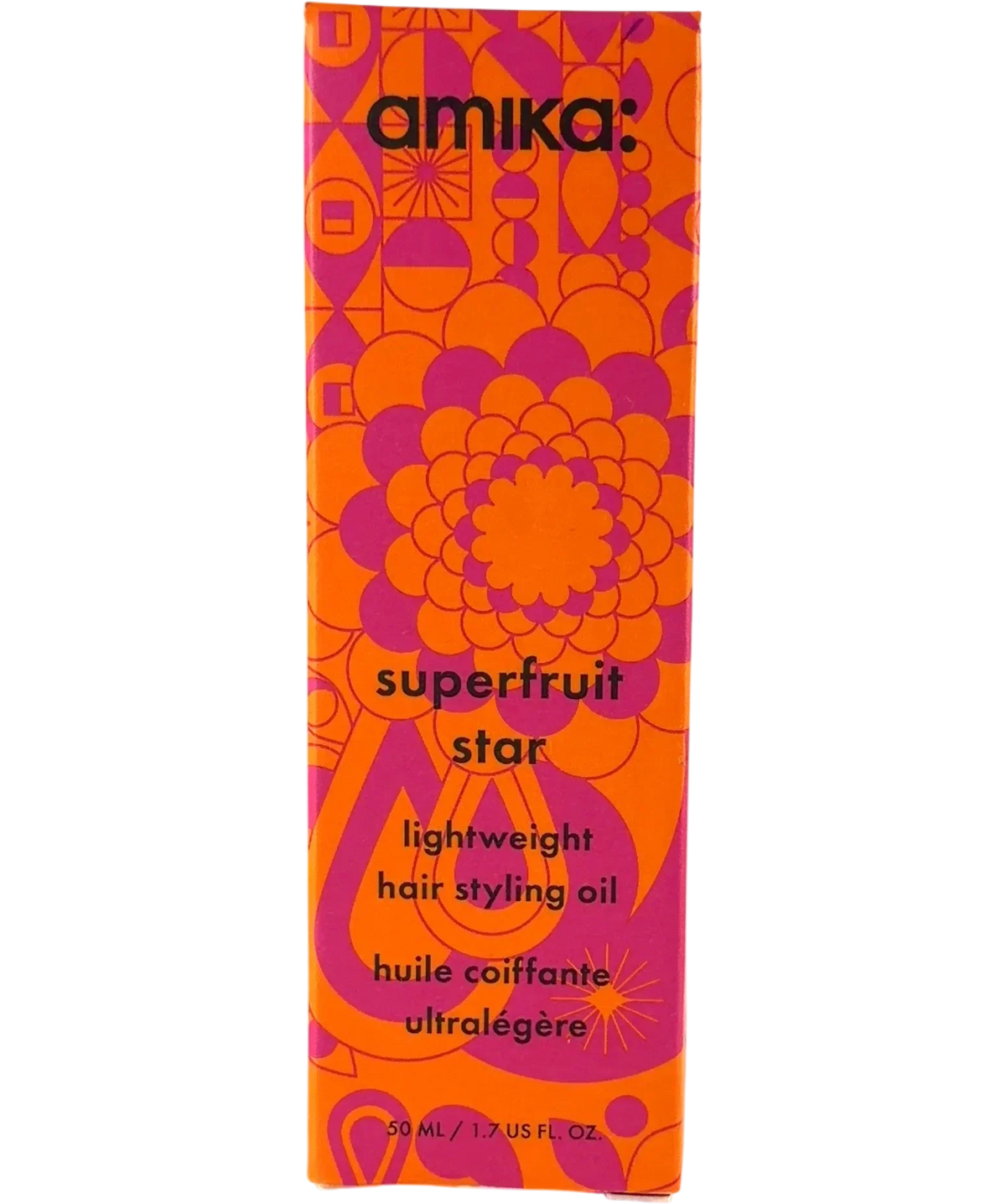 amika Superfruit Star Lightweight Hair Styling Oil, size 50ml — front