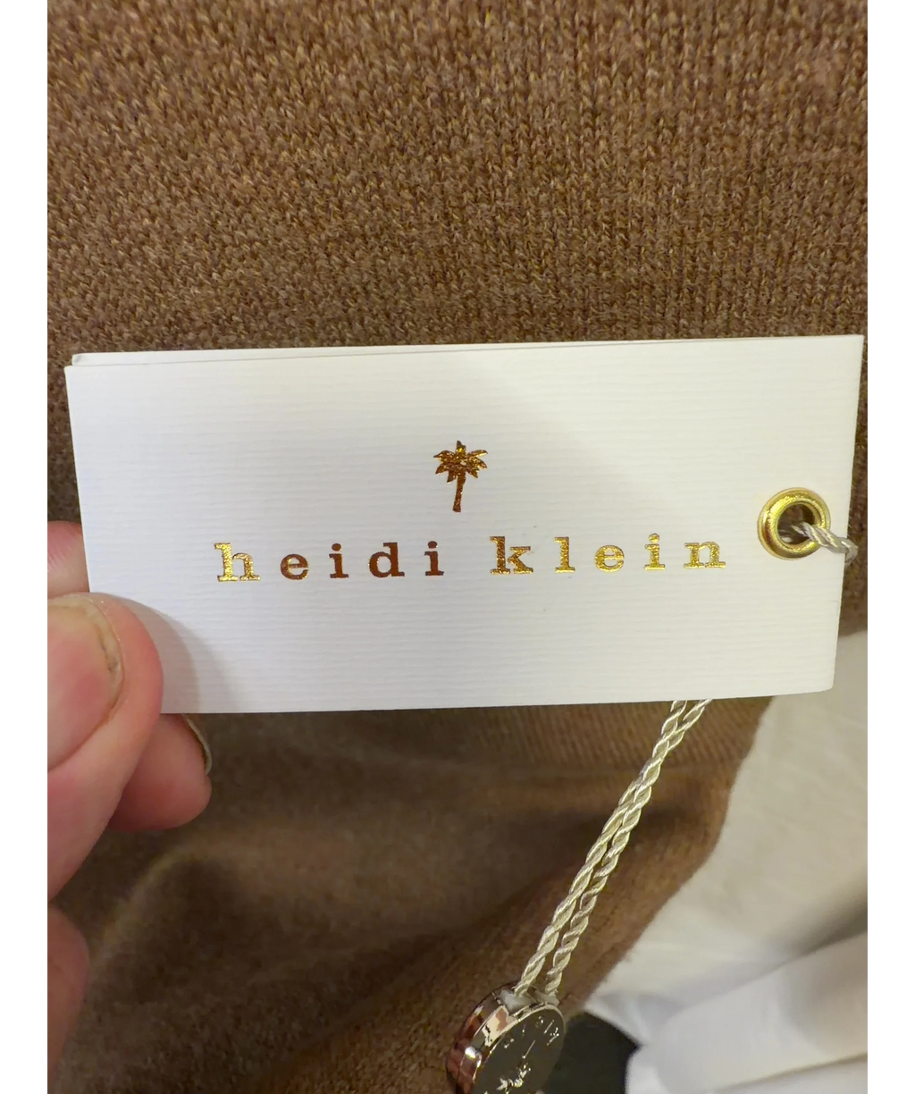 Heidi Klein camel Zermatt Milano Stitch Trousers, size UK L — detail