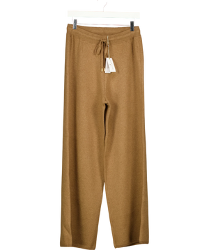 Heidi Klein Camel 100% Merino Wool Zermatt Milano Stitch Trousers UK L