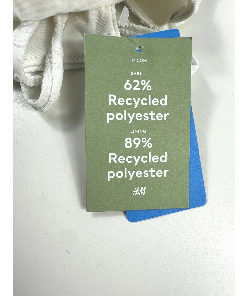 H&M White Colour, size UK 14 — care label