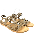 Ancient Greek Sandals Beige Colour, size UK 8 EU 41 👠 — front