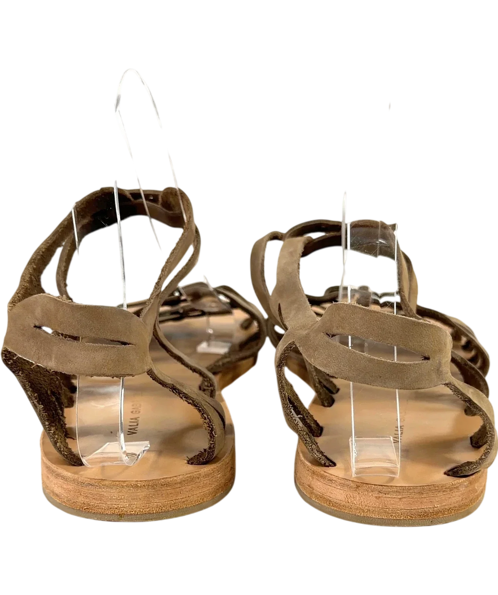 Ancient Greek Sandals Beige Colour, size UK 8 EU 41 👠 — back