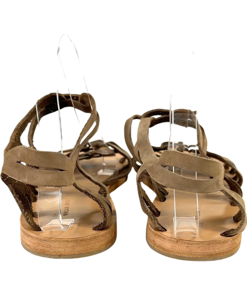 Ancient Greek Sandals Beige Colour, size UK 8 EU 41 👠 — back