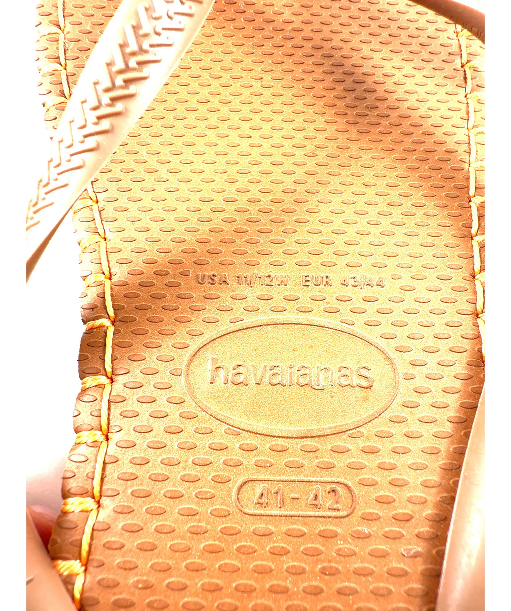 Havaianas Orange Slim Flatform Loop, size UK 8 EU 41 👠 — care label