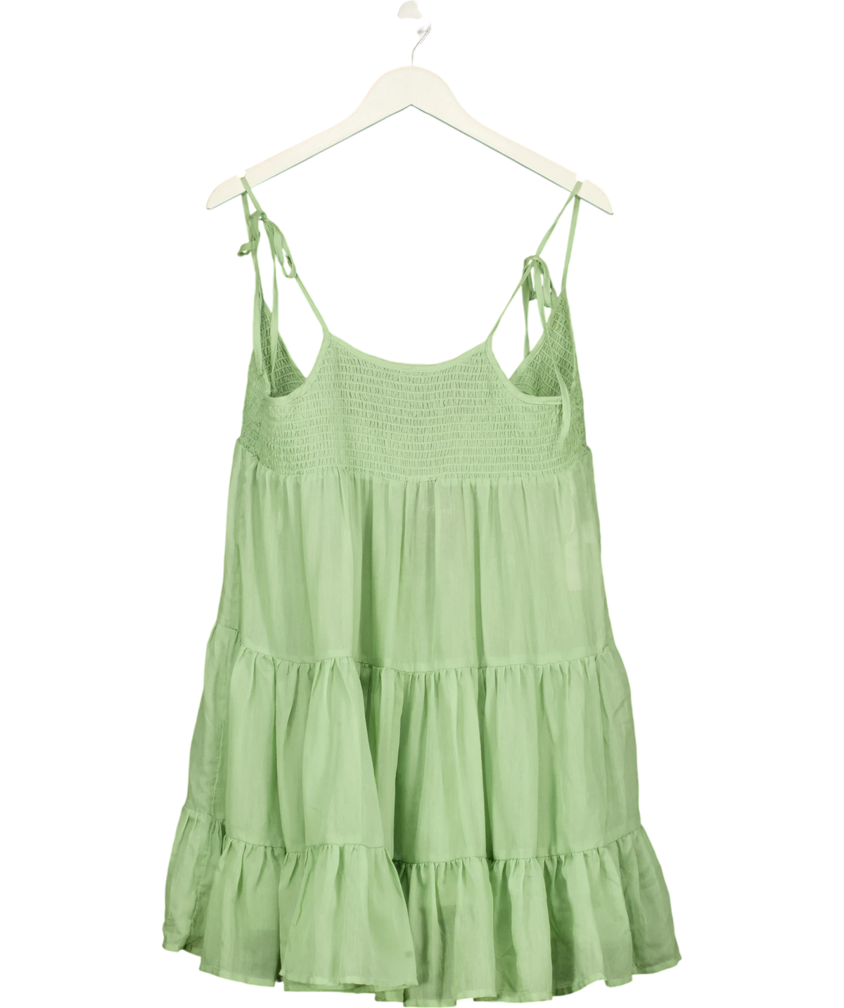 Vero Moda Green VMLESLEY BEACH DRESS, size UK XXS — front