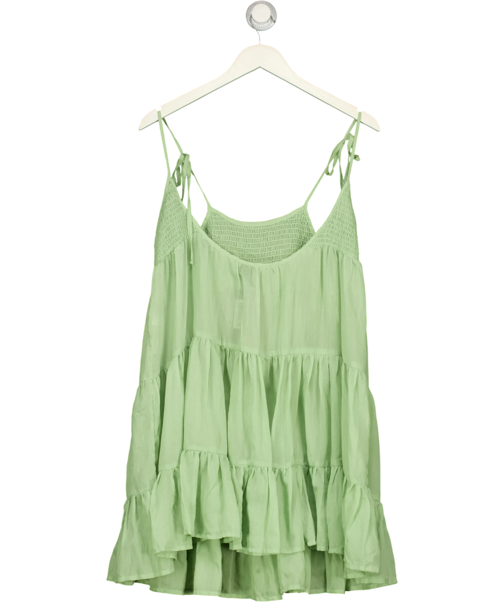 Vero Moda Green VMLESLEY BEACH DRESS, size UK XXS — back