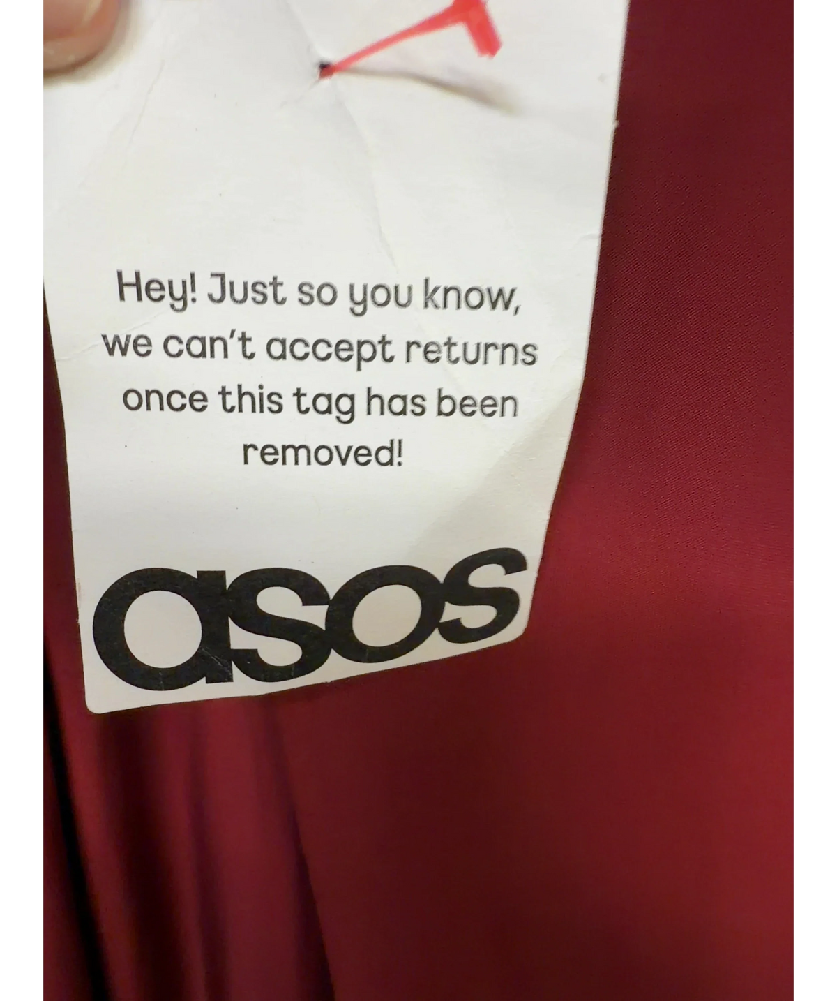 ASOS Red Colour, size UK 8 — detail