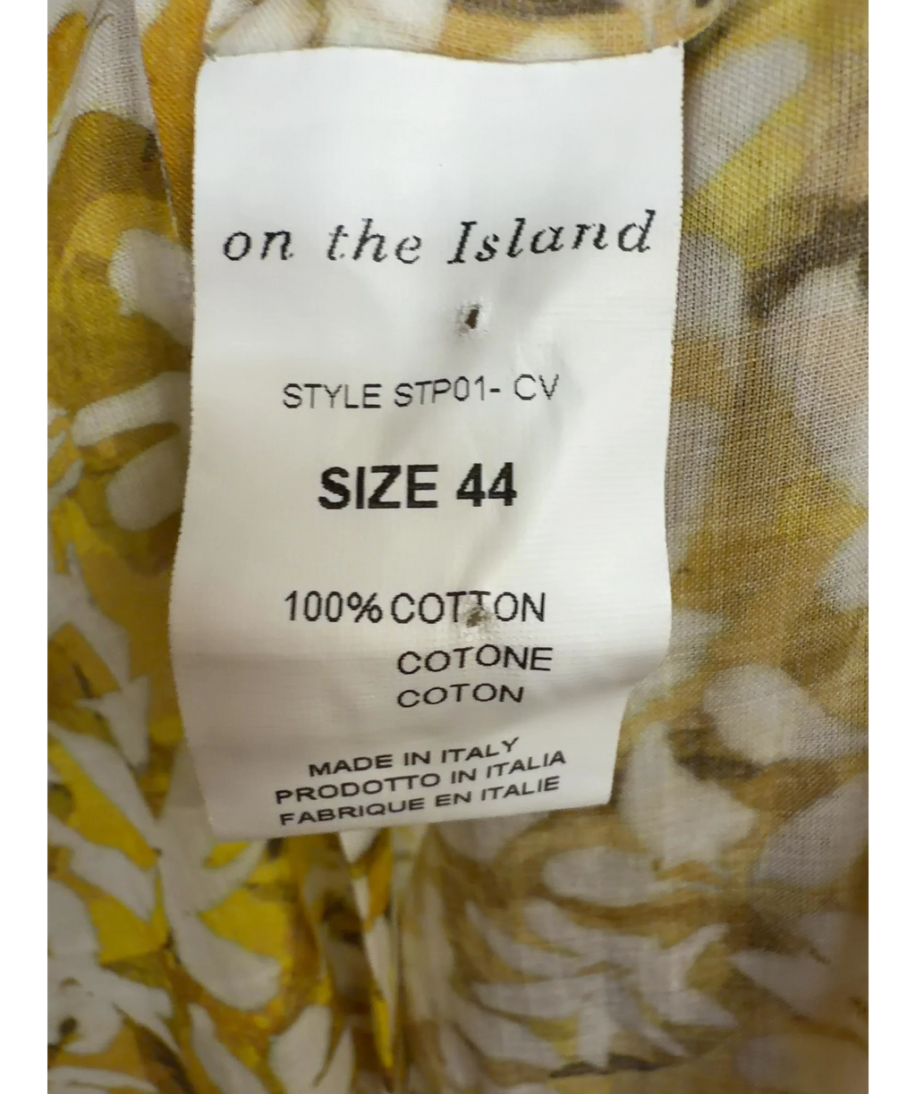 on the Island Yellow Colour, size UK 16 — care label